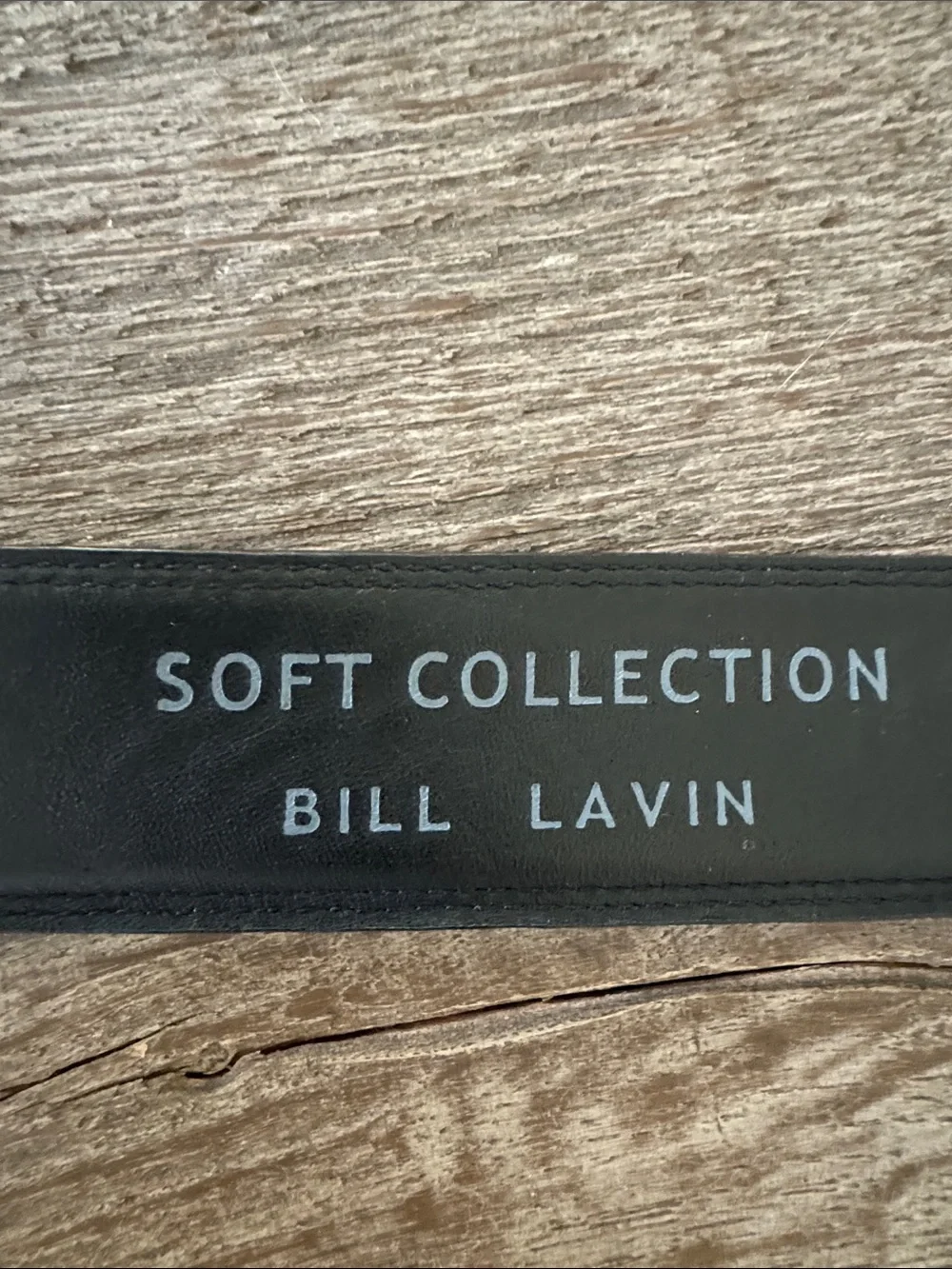 Bill Lavin Soft Collection Black Leather Belt Mens 40 Hand Made/Sewn Fine